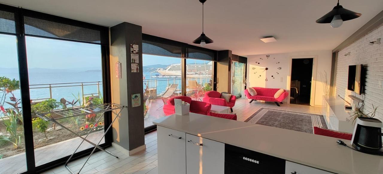 Waterfront Glass Flat Kusadası Exterior foto
